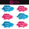 Gender Reveal Burnout Kit | 1 pound bags | Pink and Blue Color Powder with Team Stickers